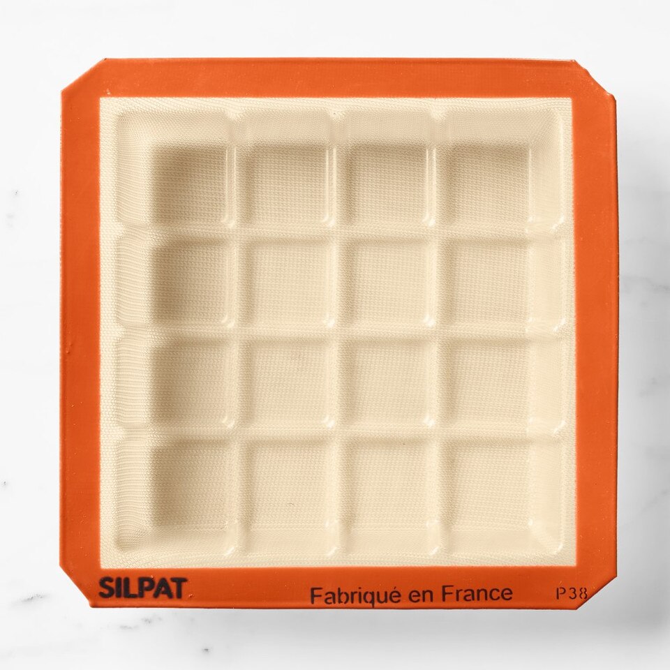 Silpat NonStick Silicone Square Tablette Mould, 16 Bites Williams Sonoma Australia